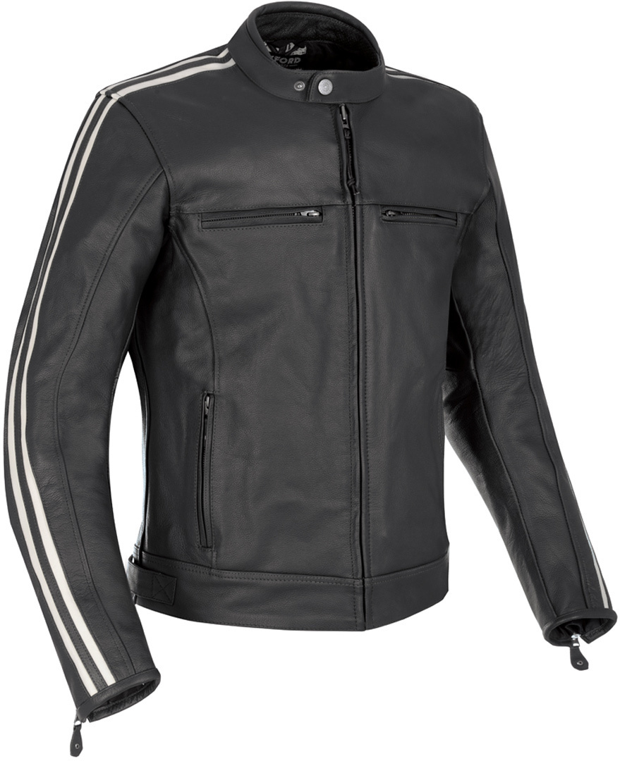 Oxford Bladon Motorrad Lederjacke schwarz L Abbildung 1