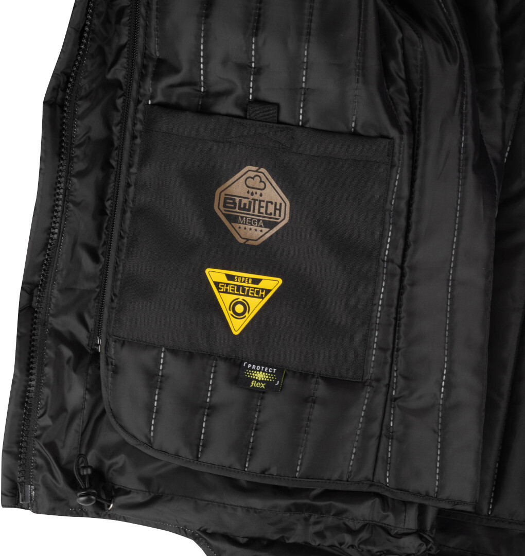 Bering Zephyr wasserdichte Motorrad Textiljacke schwarz/grau 4XL Abbildung 3