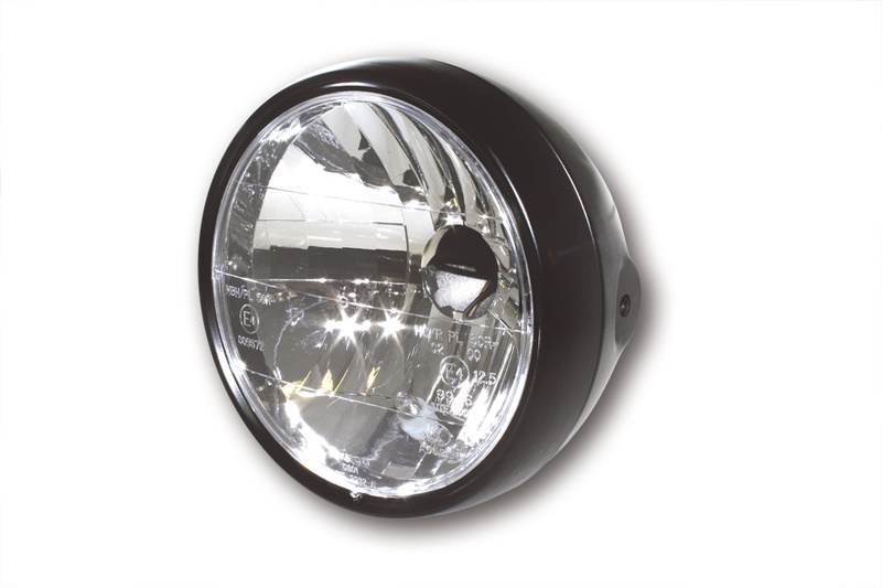 HIGHSIDER Far smart de 6 1/2 inch carcasă metalică neagră, cu lumină de parcare, aprobat E (1pc) Figura 2