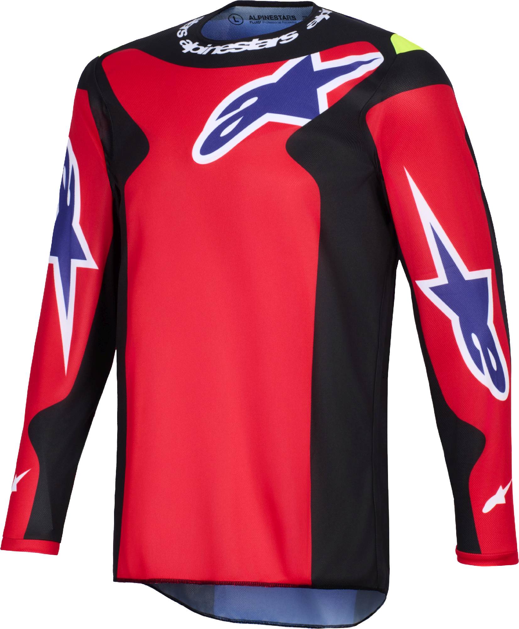 Alpinestars Fluid Grid Motocross tröja svart/röd M Figur 1
