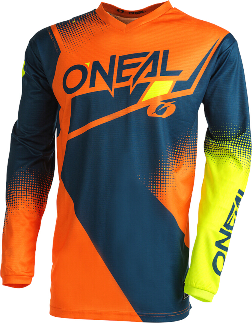 Oneal Element Racewear V.22 Motocross Jersey blau/orange L Abbildung 1