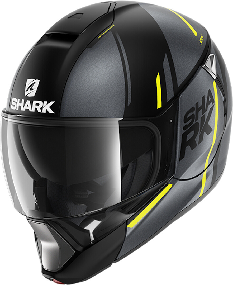 Shark Evojet Vyda Mat Cască negru/galben XS (53/54) Figura 1