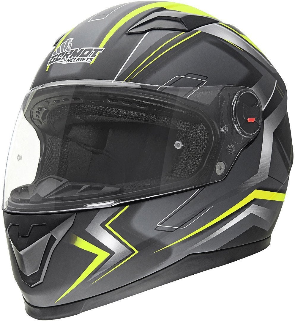 Germot GM 320 Hjelm sort mat/neon XL (61/62) Figur 1