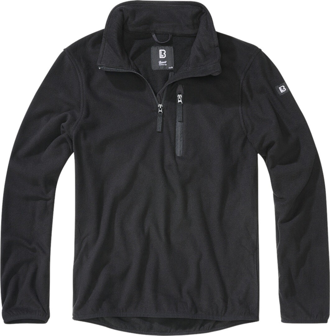 Brandit Fleece Pull demi-zip noir 7XL Figure 1