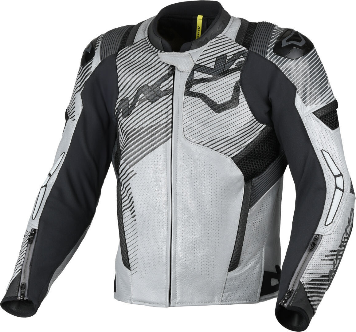 Macna Ignite perforated Motorcycle Leather Jacket black/grey 56 Figure 1