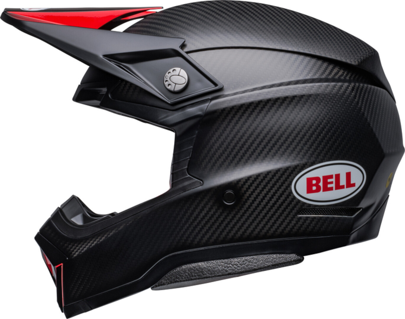 Bell Moto-10 Spherical Satin Gloss Motocross hjälm svart/röd XS (54/55) Figur 4