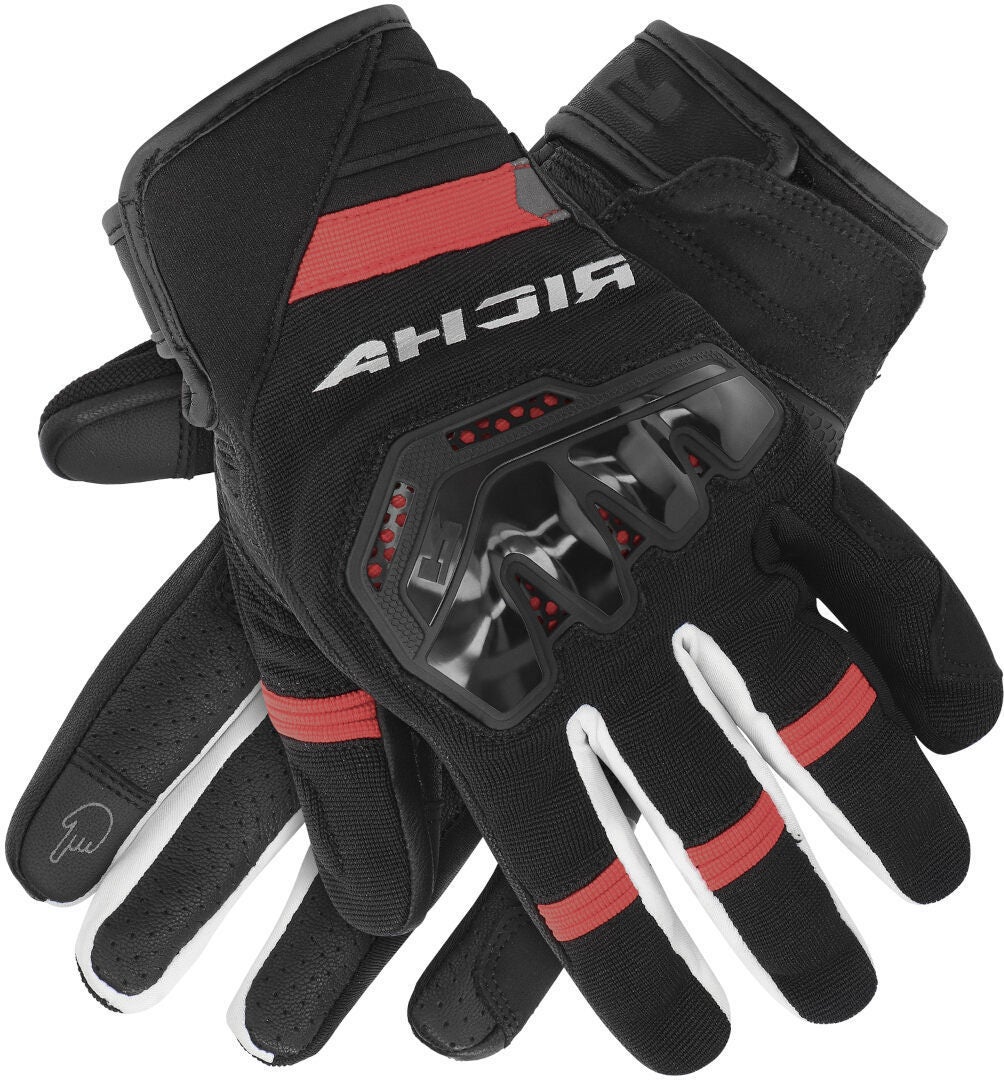 Richa Stradale Summer perforerede motorcykelhandsker sort/rød 4XL Figur 3