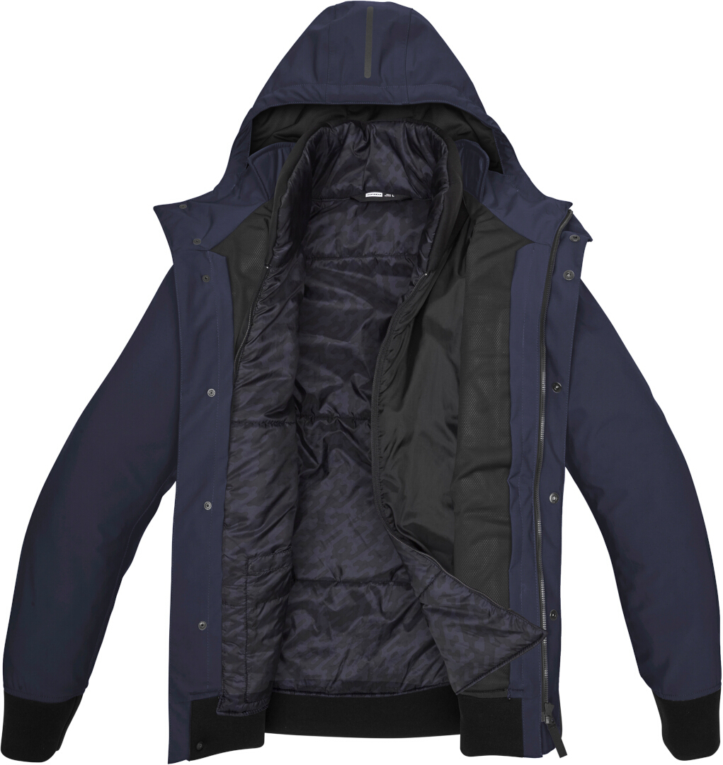 Spidi Riding Parka H2Out vattentät motorcykel textil jacka Mörkblå M Figur 2