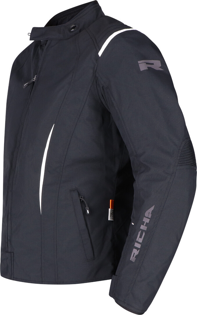 Richa Chloe 2 imperméable à l’eau dames moto textile veste Noir/Blanc L Figure 2