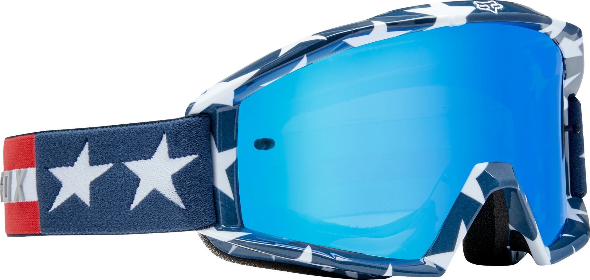FOX Main Stripe Ochelari de motocross Alb/Albastru Figura 2
