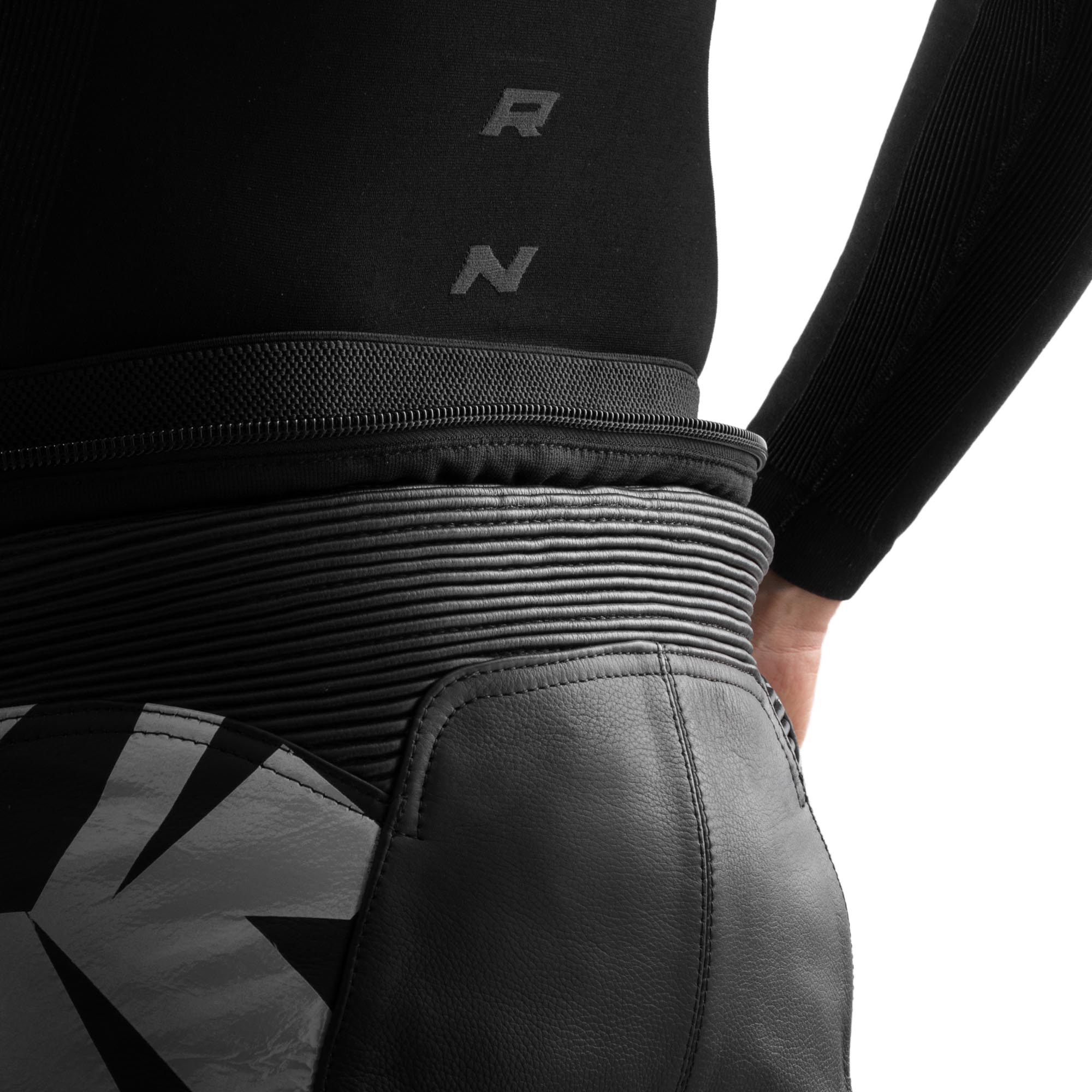 Rebelhorn Inferno Motorcycle Leather Pants black/white 52 Figure 6