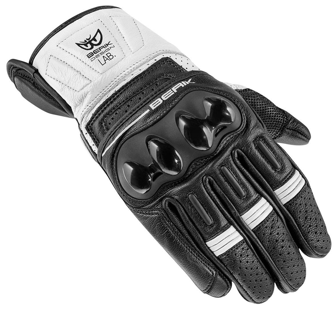 Berik TX-2 Motorcykelhandsker hvid/sort L Figur 1