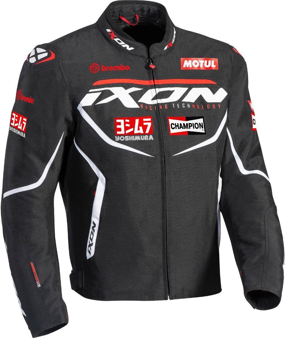 Ixon Matrix Evo Giacca moto in tessuto nero/rosso/bianco 4XL Figura 1