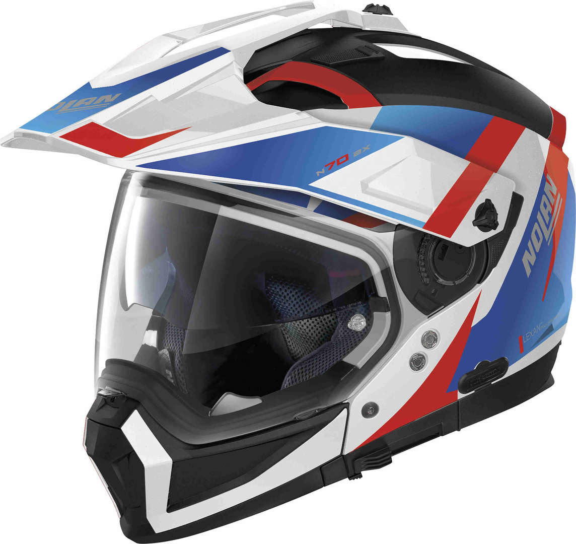 Nolan N70-2 X 06 Skyfall N-Com Casco bianco/blu/rosso L (60) Figura 1