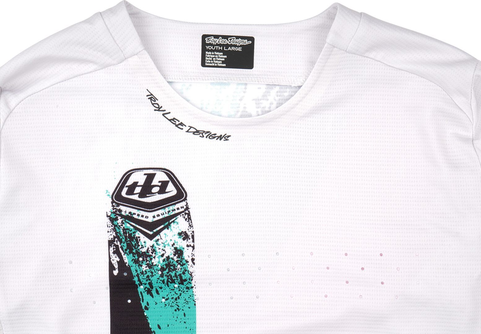 Troy Lee Designs Full Pull Sprint Kids Bicycle Jersey white YES Figure 6