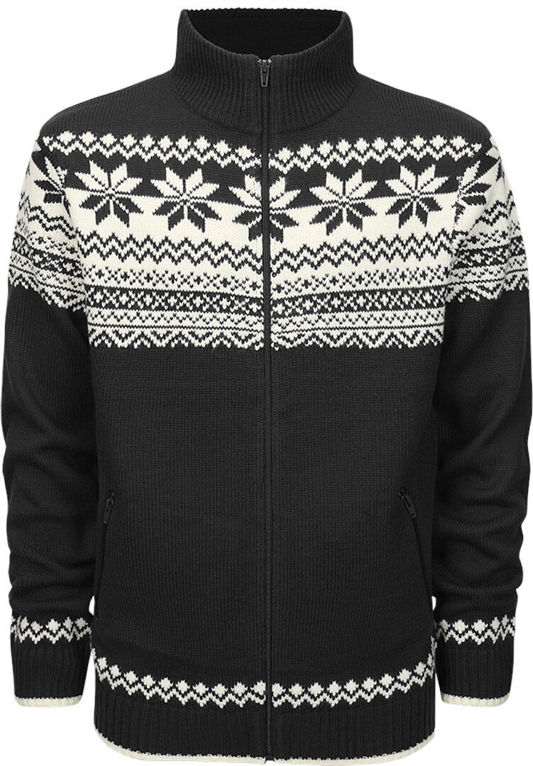 Brandit Norweger Zip Pullover black/white L Figure 1