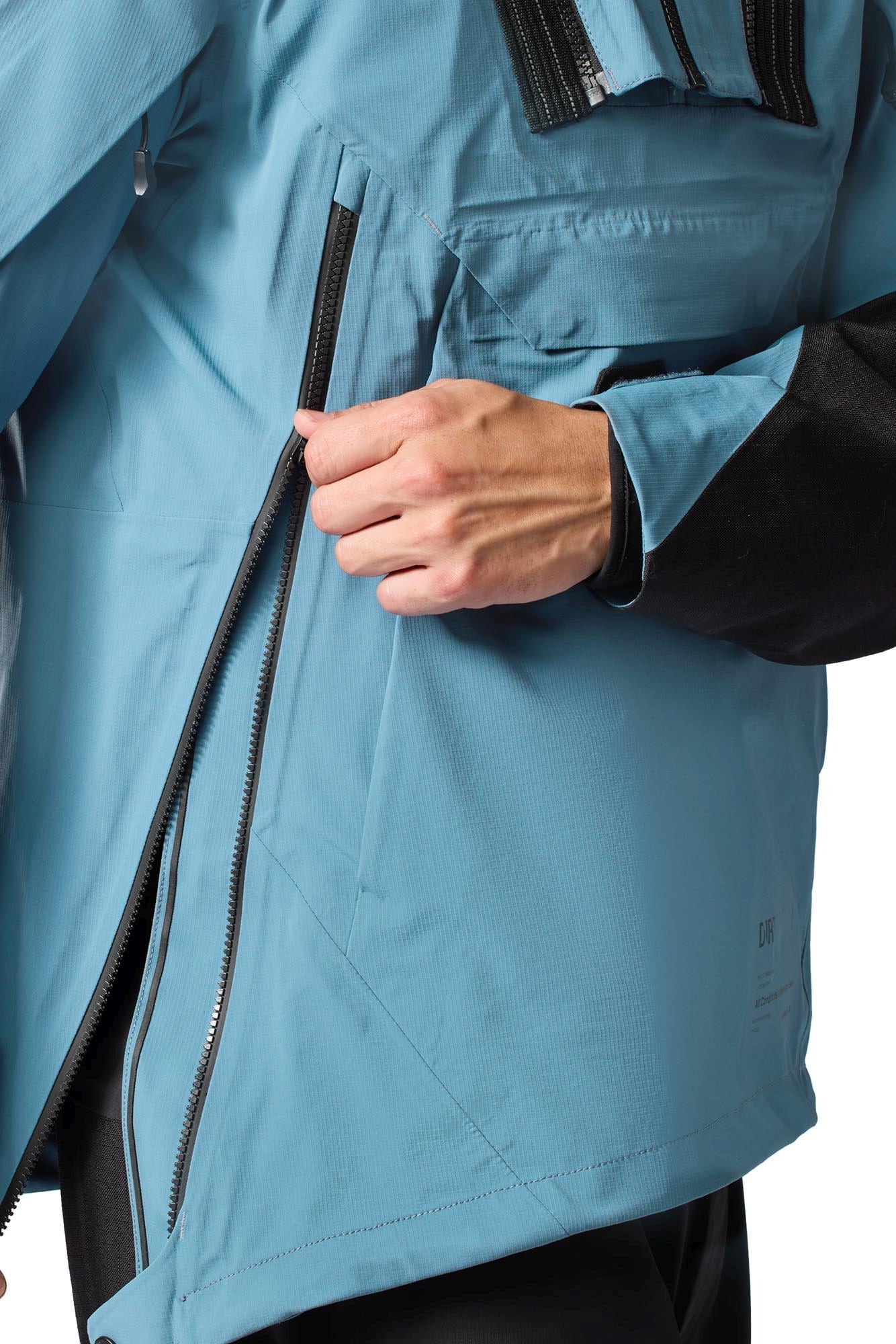 Revit Smock Blackwater 3 H2O giacca a vento impermeabile per moto blu/nero S Figura 3