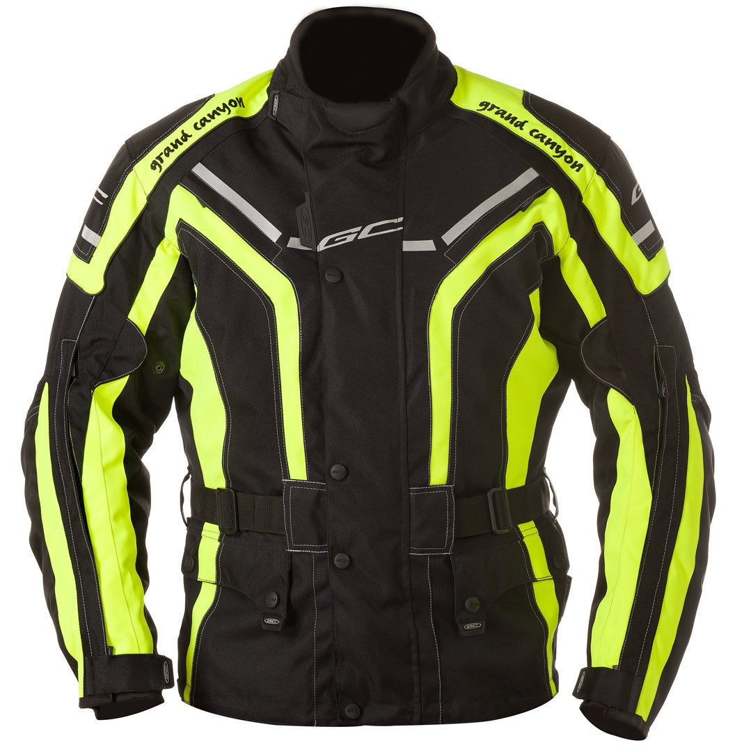 Grand Canyon One Way Motorcycle Textile Jacket black/neon L Figure 1