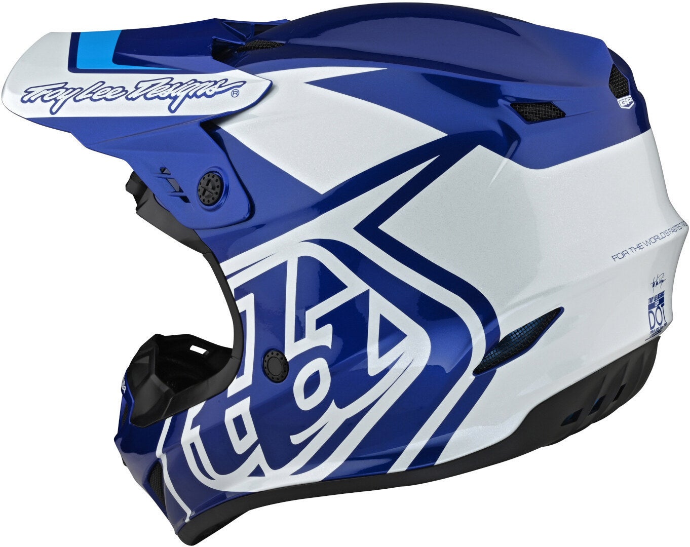 Troy Lee Designs GP Overload Casco de Motocross azul/blanco 2XL Figura 7