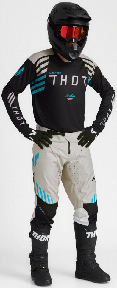 Thor Launchmode Zone Motocross trøje Sort/beige XL Figur 5