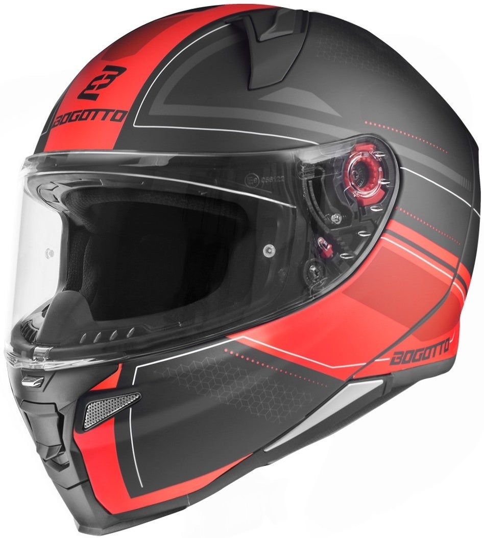 Bogotto FF110 Cinder Helm schwarz matt/rot S Abbildung 2