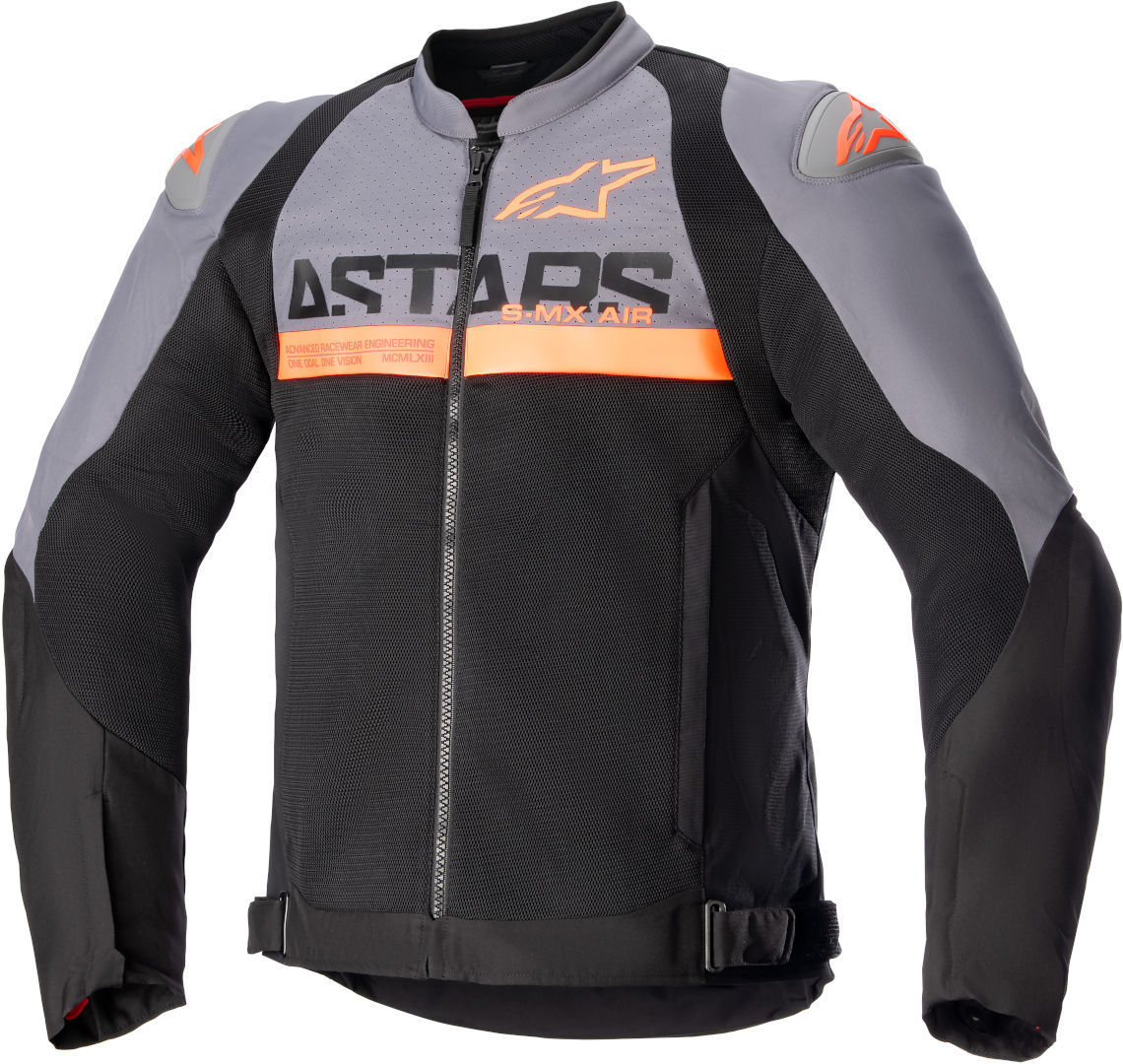 Alpinestars SMX Air Perforated Motorcycle Textile Jacket black/grey/orange M Figure 1