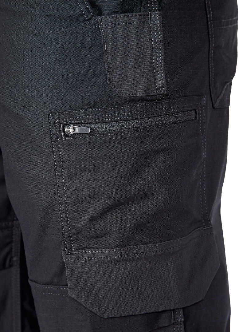 Carhartt Steel Rugged Flex Relaxed Fit Ripstop Double Front Utility Multi Pocket Work Bukser Sort 40/30 Figur 4