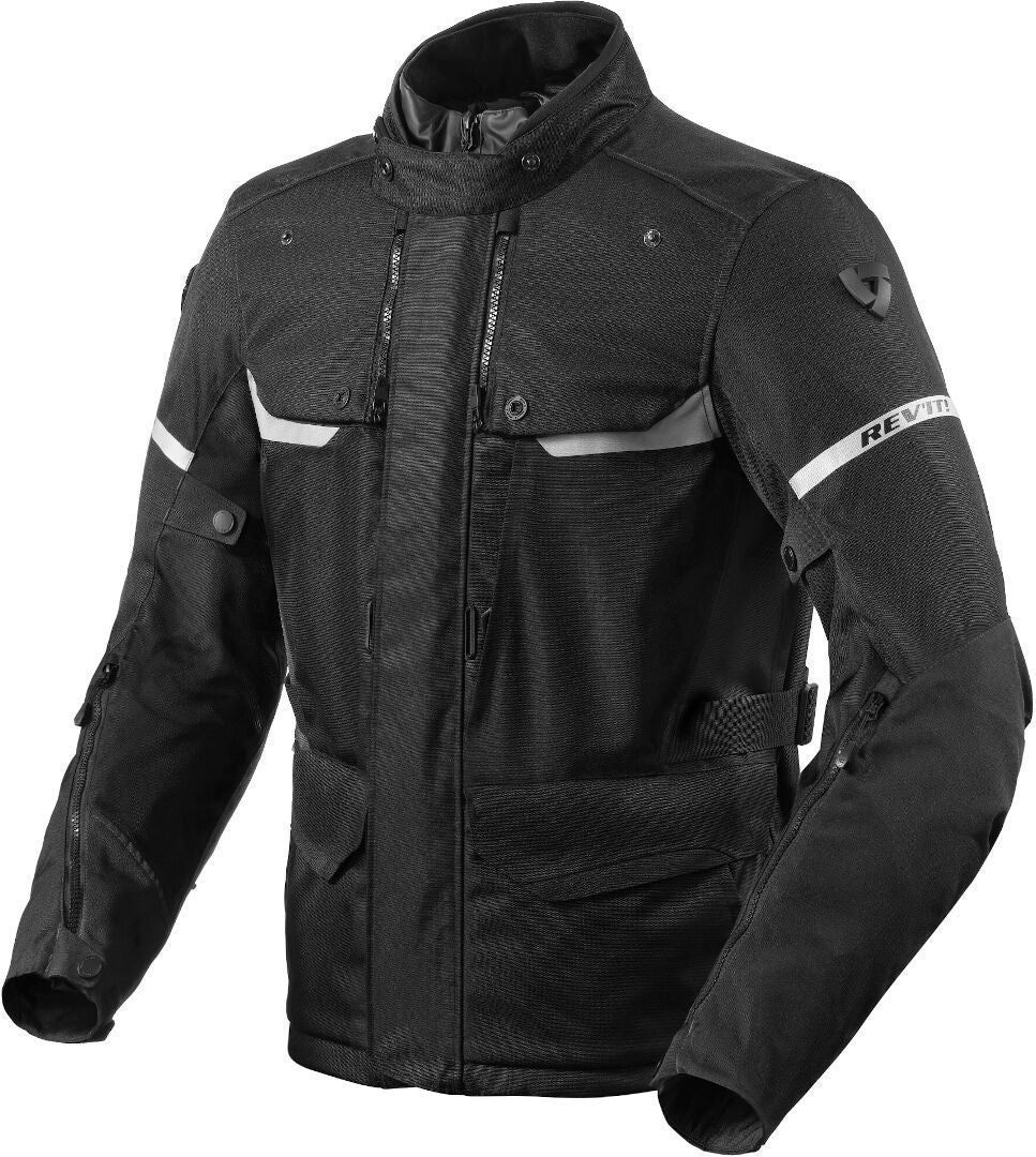 Revit Outback 4 H2O Motorrad Textiljacke schwarz L Abbildung 1