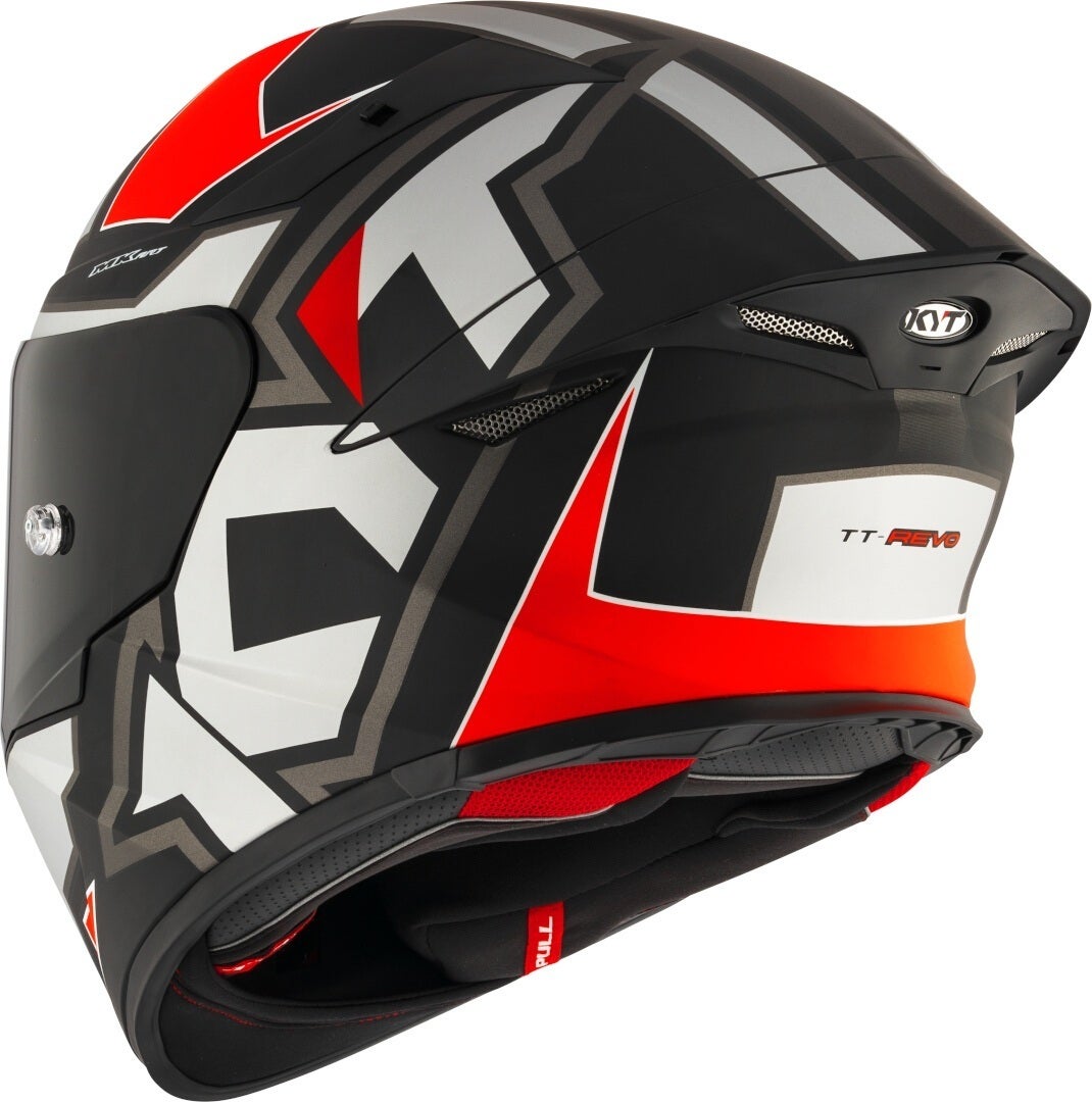 KYT TT-Revo Electron Casco Grigio opaco/rosso L (59/60) Figura 3