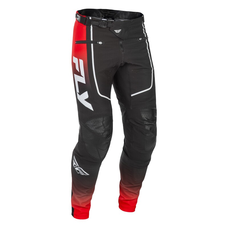 FLY Racing Rayce Youth MTB-byxor - Röd/Svart/Vit Figur 2