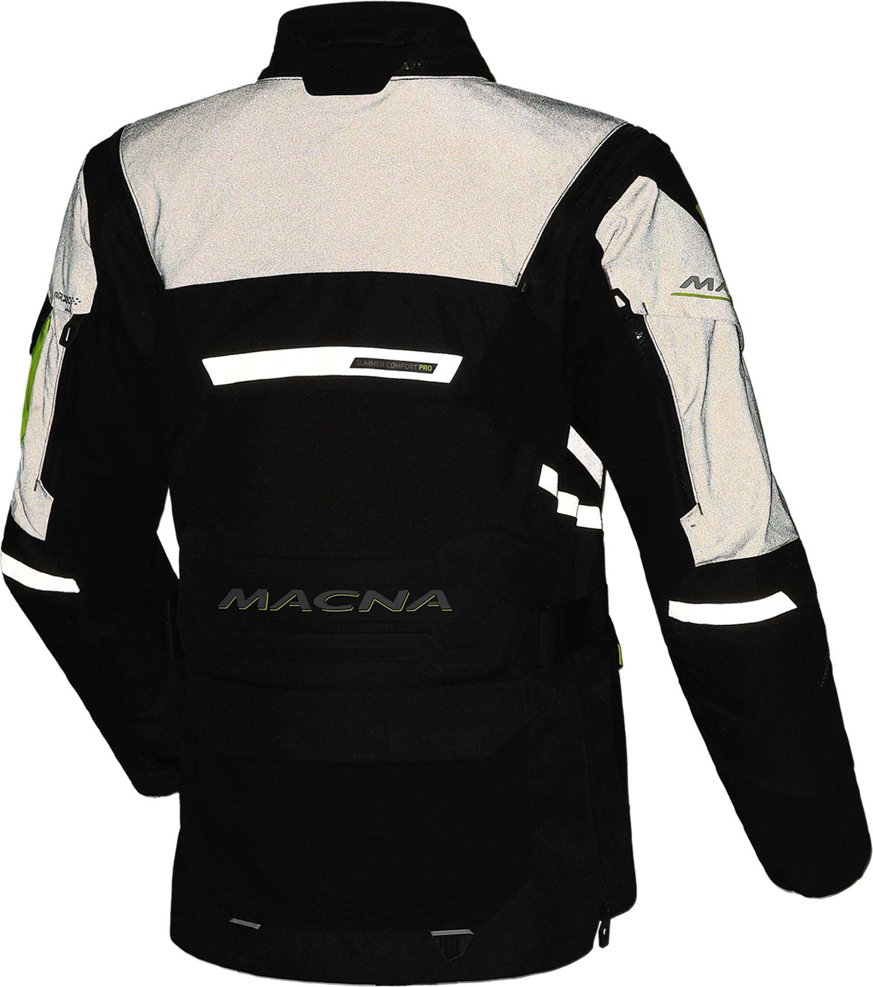 Macna Flexodus NightEye waterdichte dames motorfiets textieljas M Figuur 8