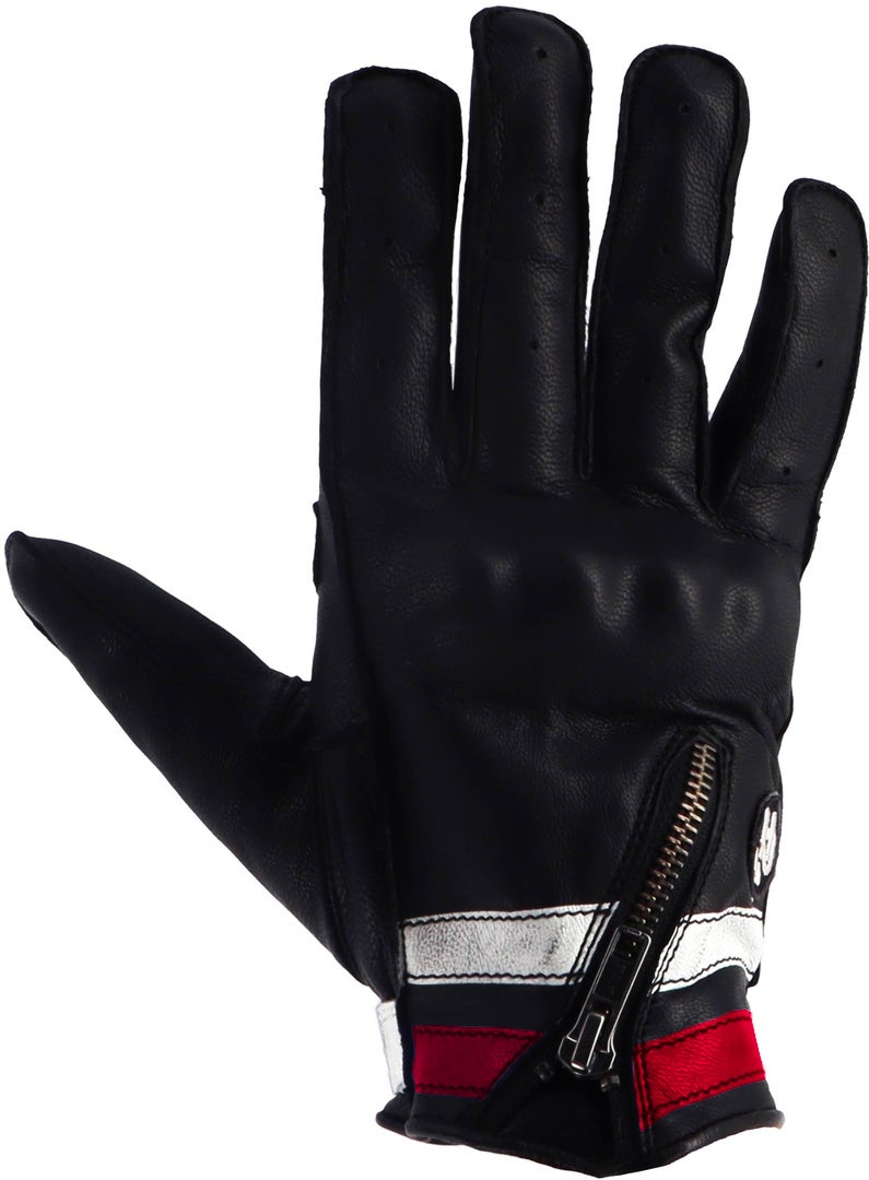 Helstons Ziper Motorcykel handsker sort/rød/hvid 9 Figur 1