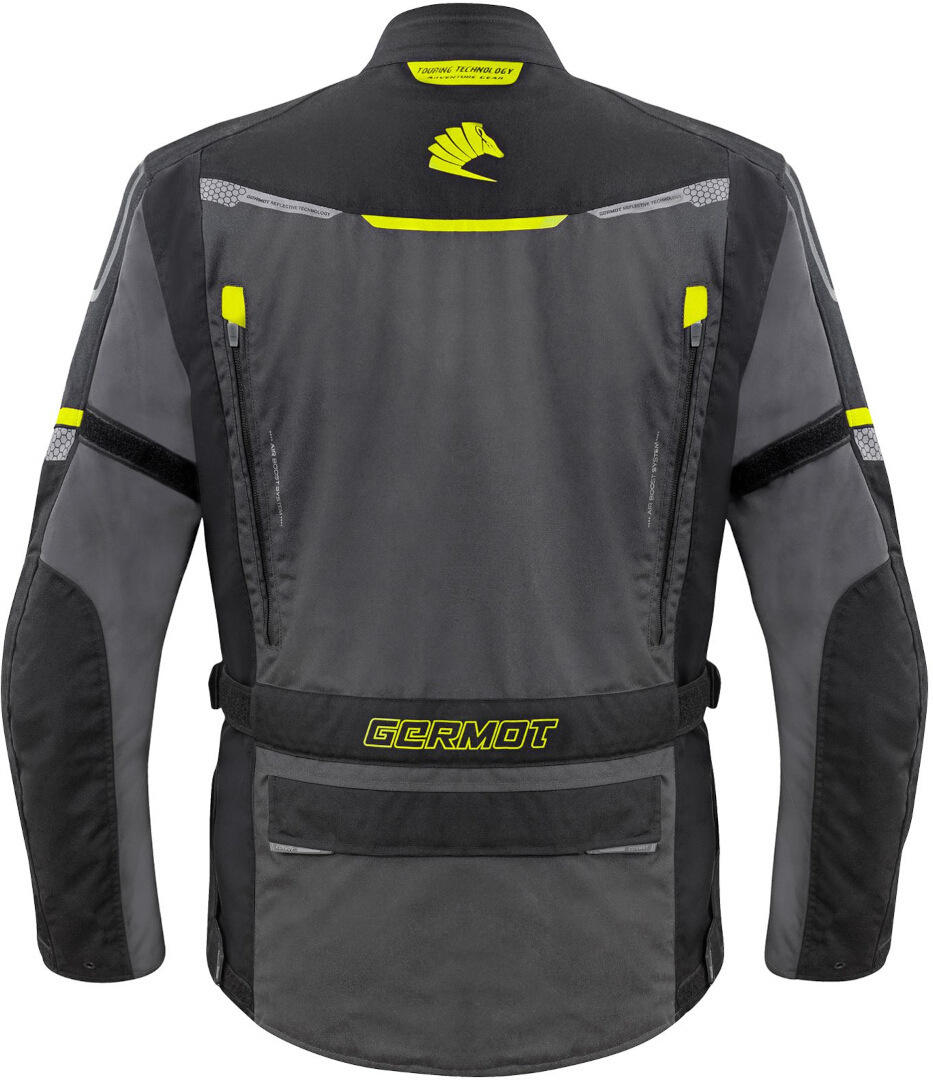 Germot Argos Jachetă textilă impermeabilă pentru motociclete negru/gri/fluo-galben S Figura 2