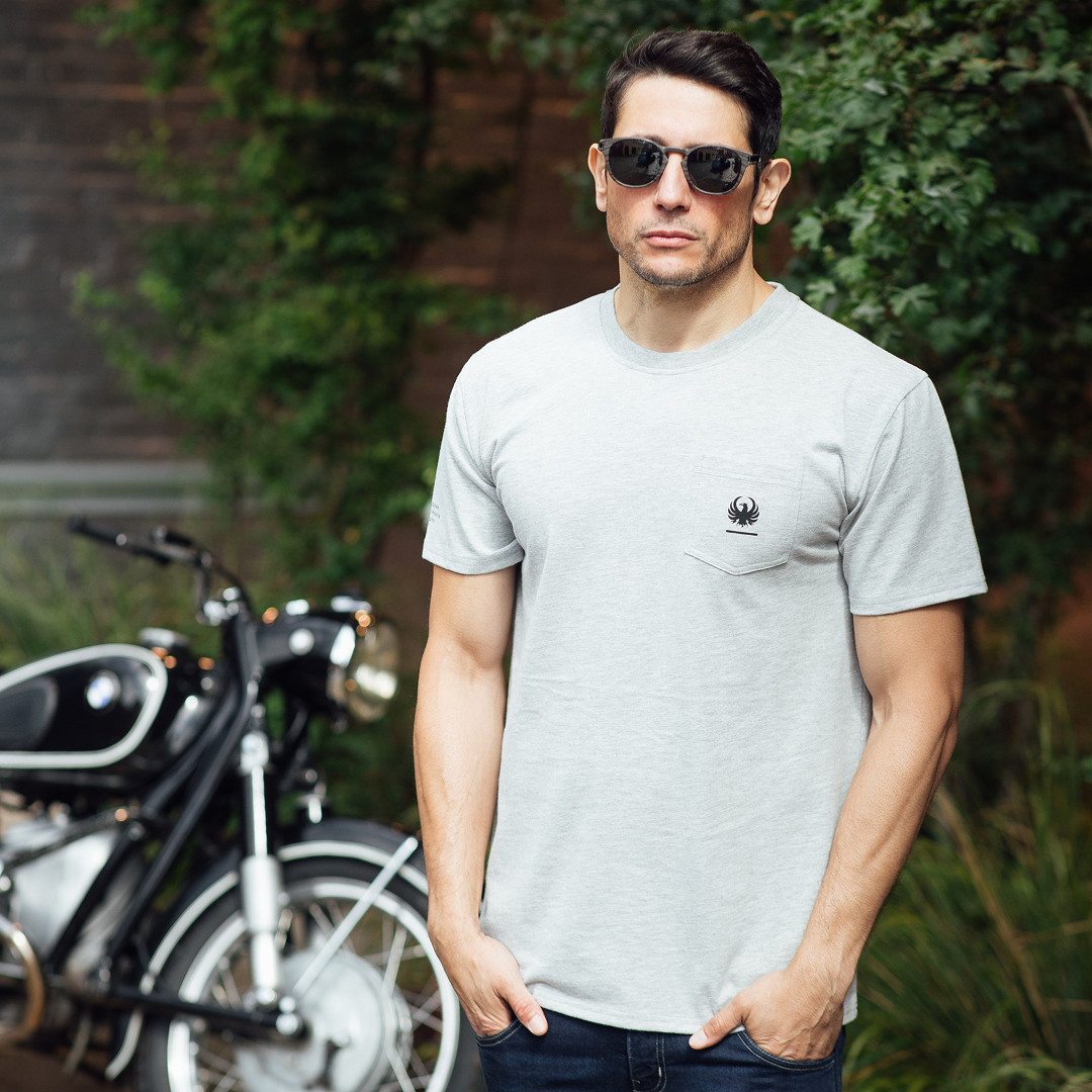 Merlin Walton Pocket T-Shirt grey L Figure 5