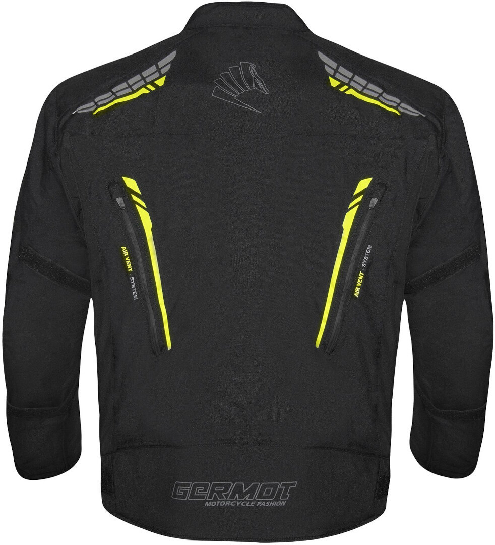 Germot Spencer Evo Big Size waterproof Motorcycle Textile Jacket black/neon L Figure 2