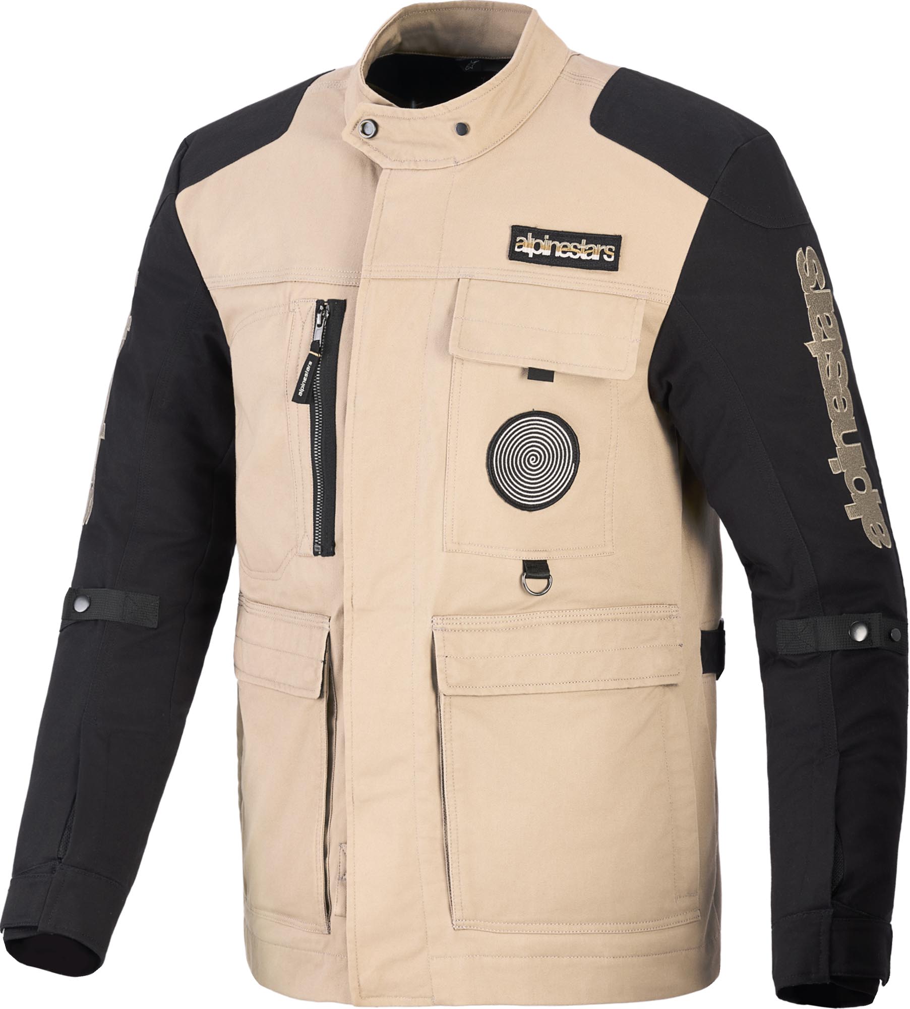 Alpinestars Dice Giacca tessile da motocicletta beige/nero M Figura 1