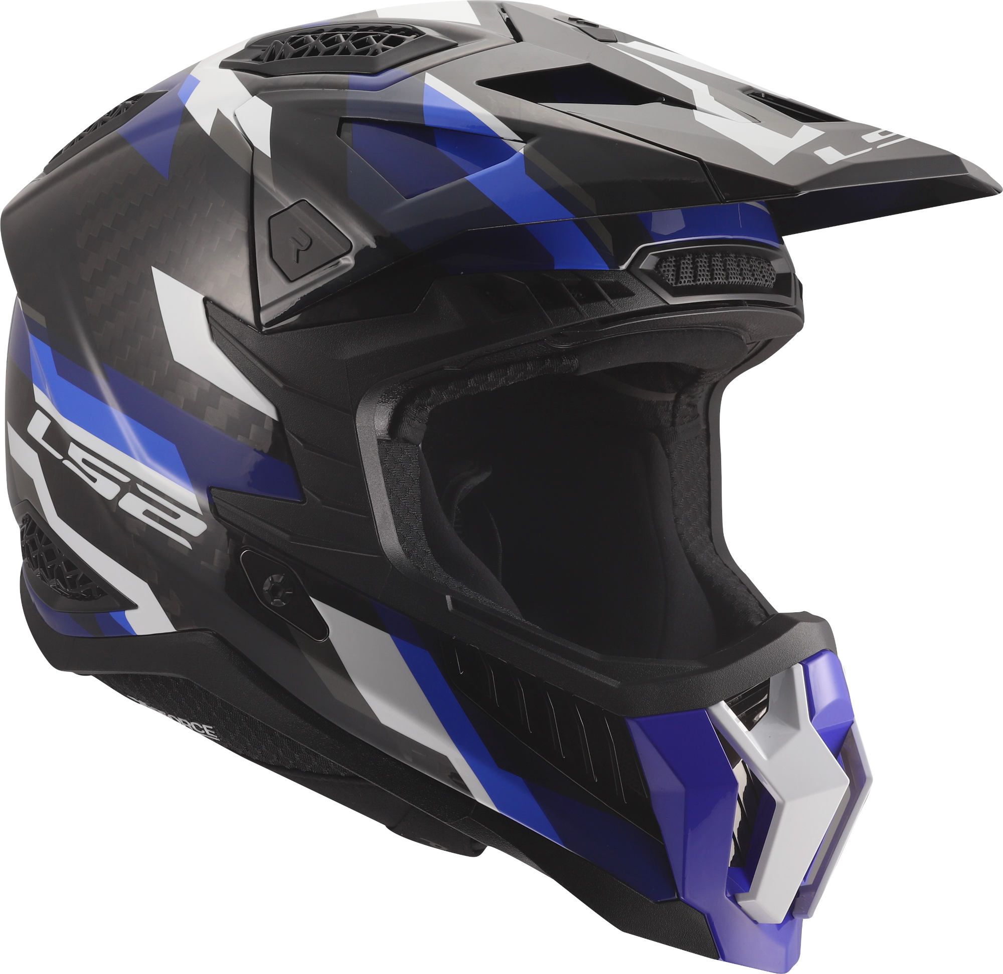 LS2 MX703 X-Force Phantom Motocrosshelm blauw/wit S (55/56) Figuur 7