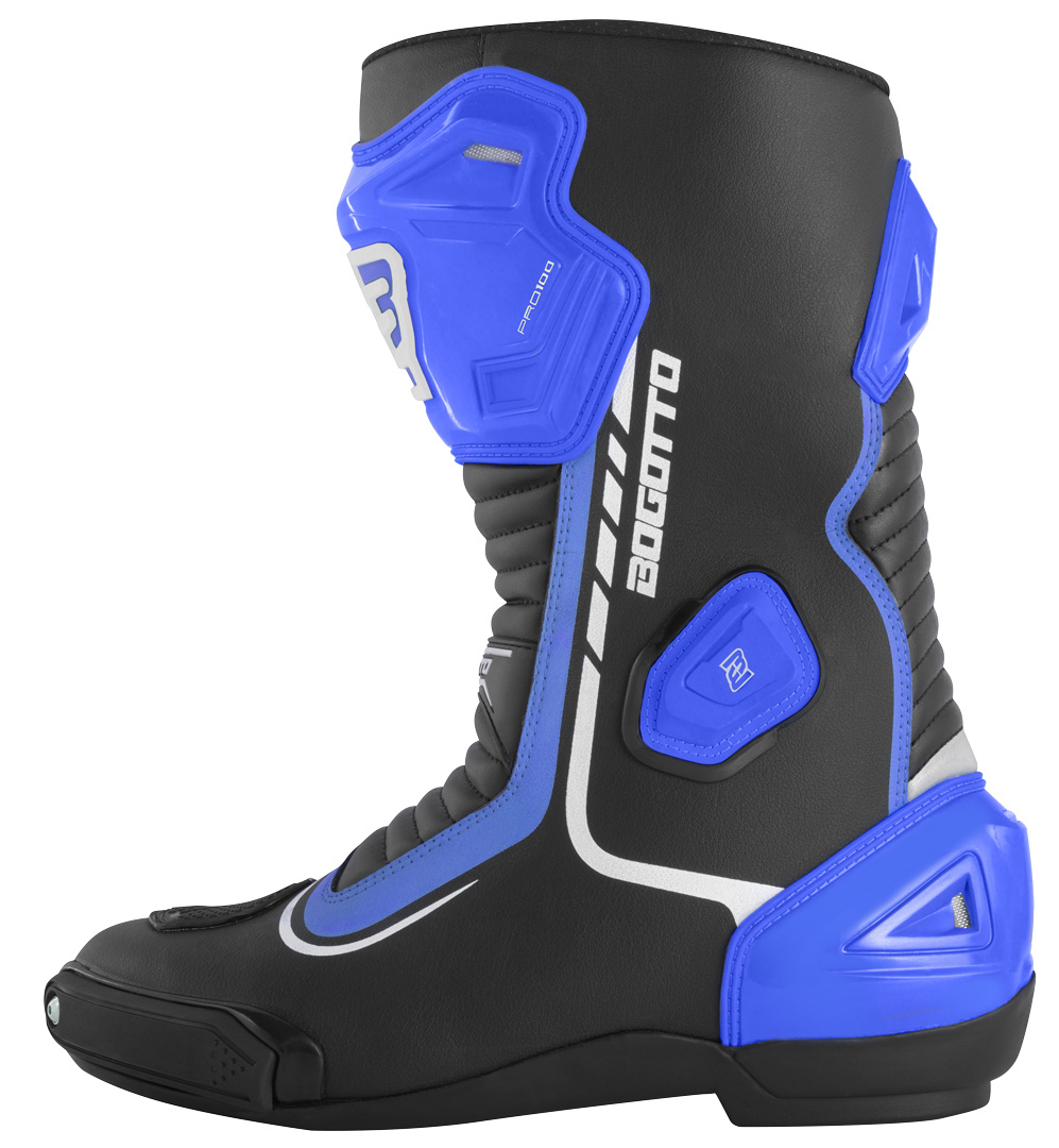 Bogotto Race-X Motorcycle Boots black/blue/white 46 Figure 2