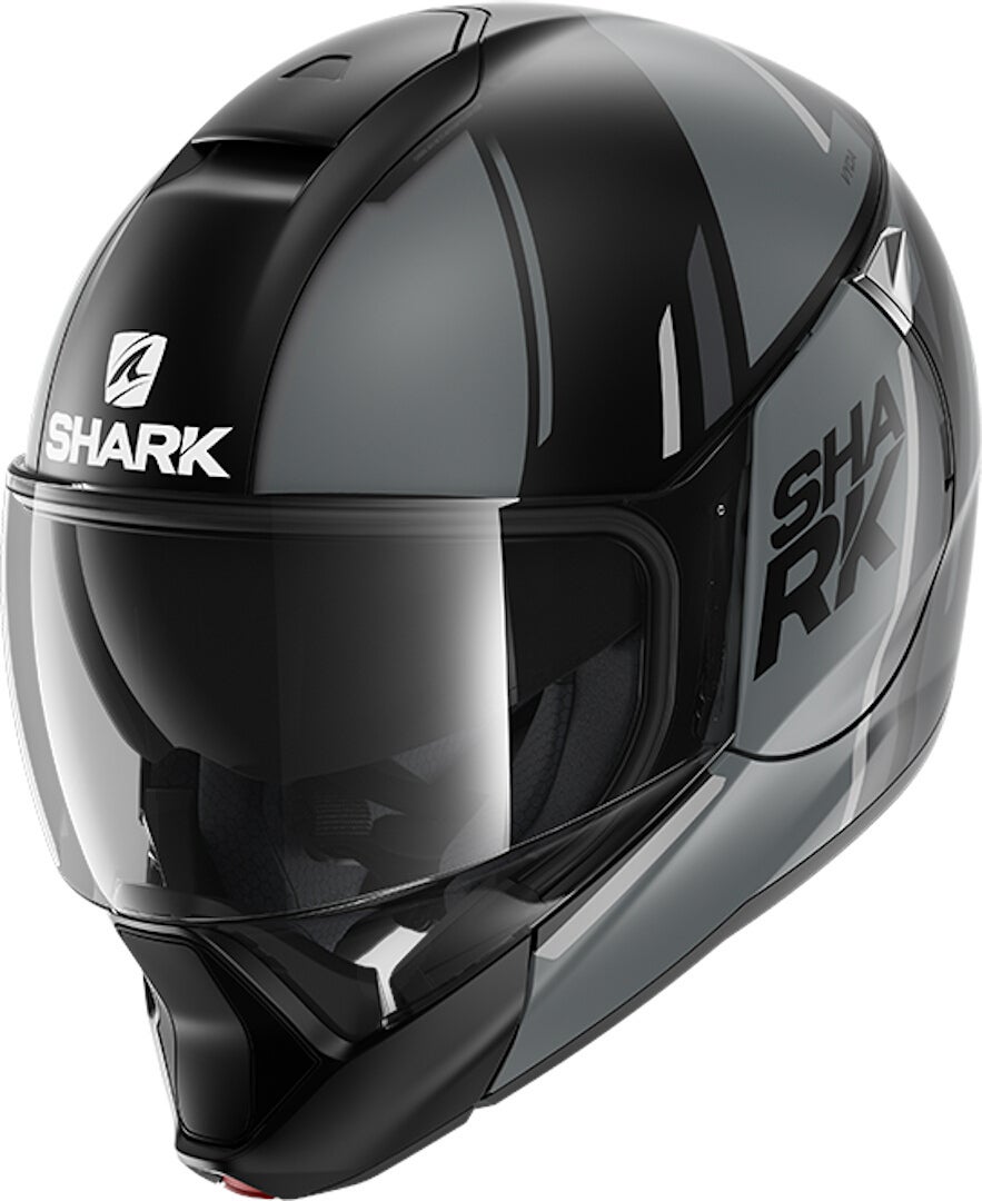 Shark Evojet Vyda Mat Klapphelm schwarz/grau L (59/60) Abbildung 1