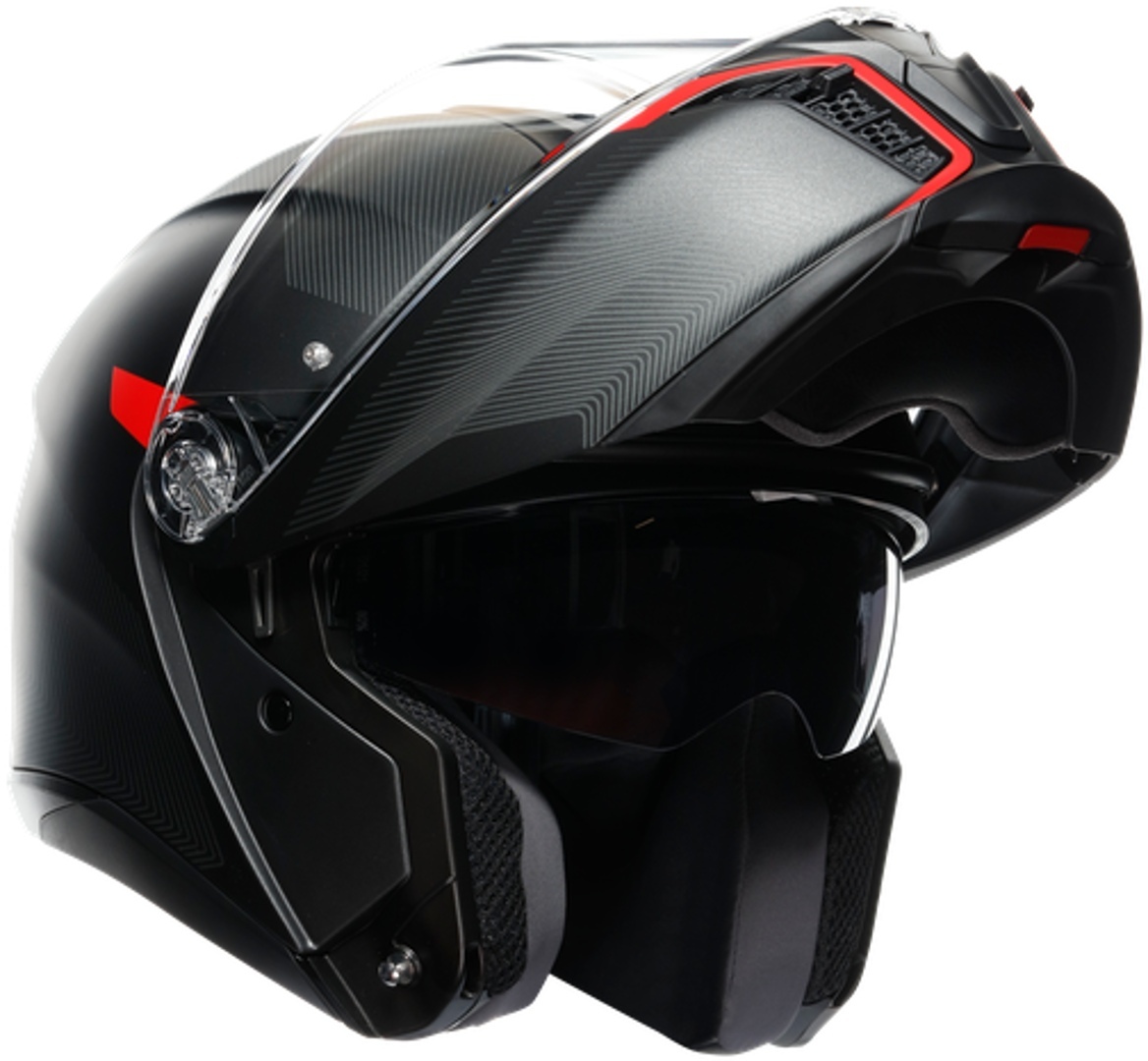 AGV Tourmodular Frequency Helm grau/rot S (55/56) Abbildung 9