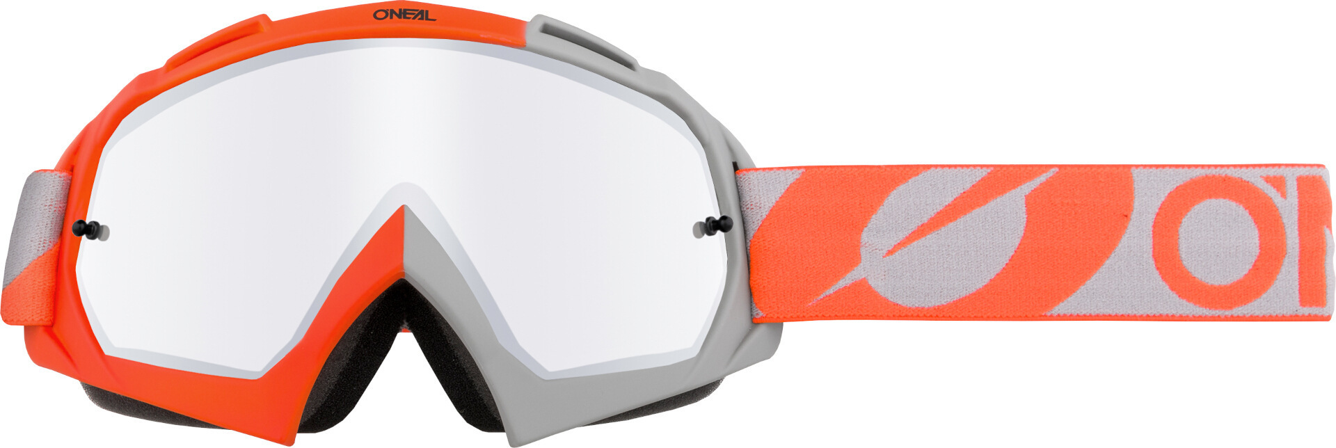 Oneal B-10 Twoface Silver Mirror Ochelari de motocross portocaliu/gri Figura 1