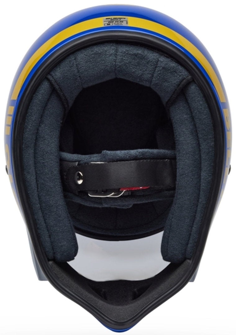 Bell Moto-3 Classic Motocross Helmet blue/white/yellow M (57/58) Figure 2