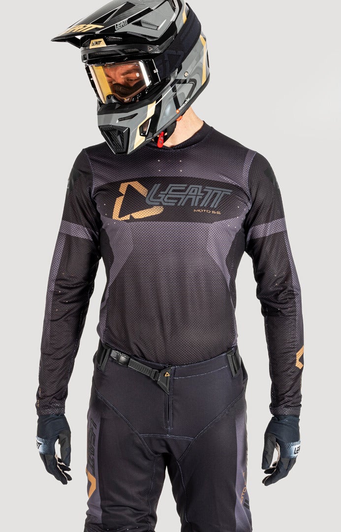 Leatt 5.5 UltraWeld Stealth 2025 Motocross Jersey XL Abbildung 3
