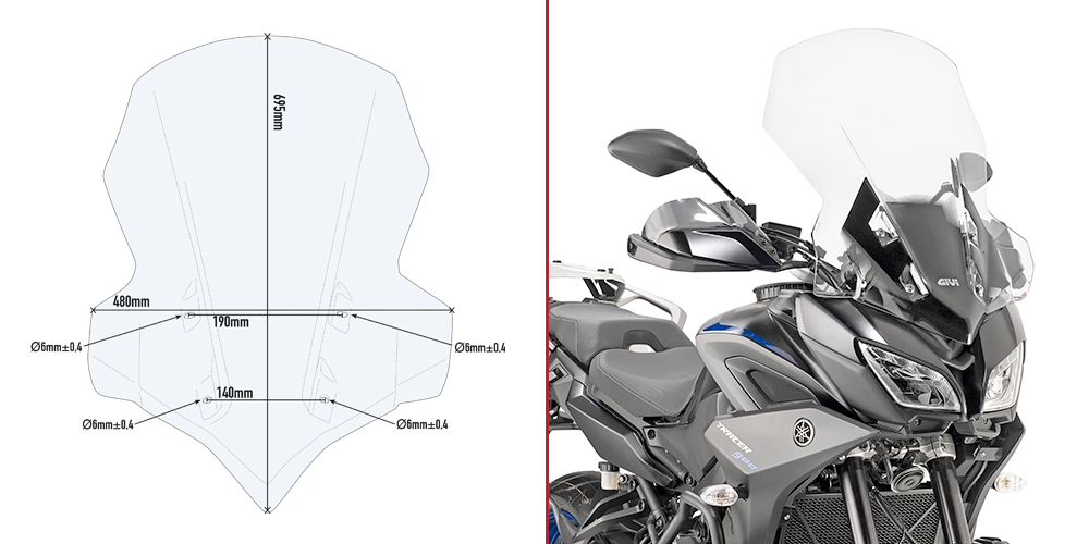 GIVI Vindruta Figur 1