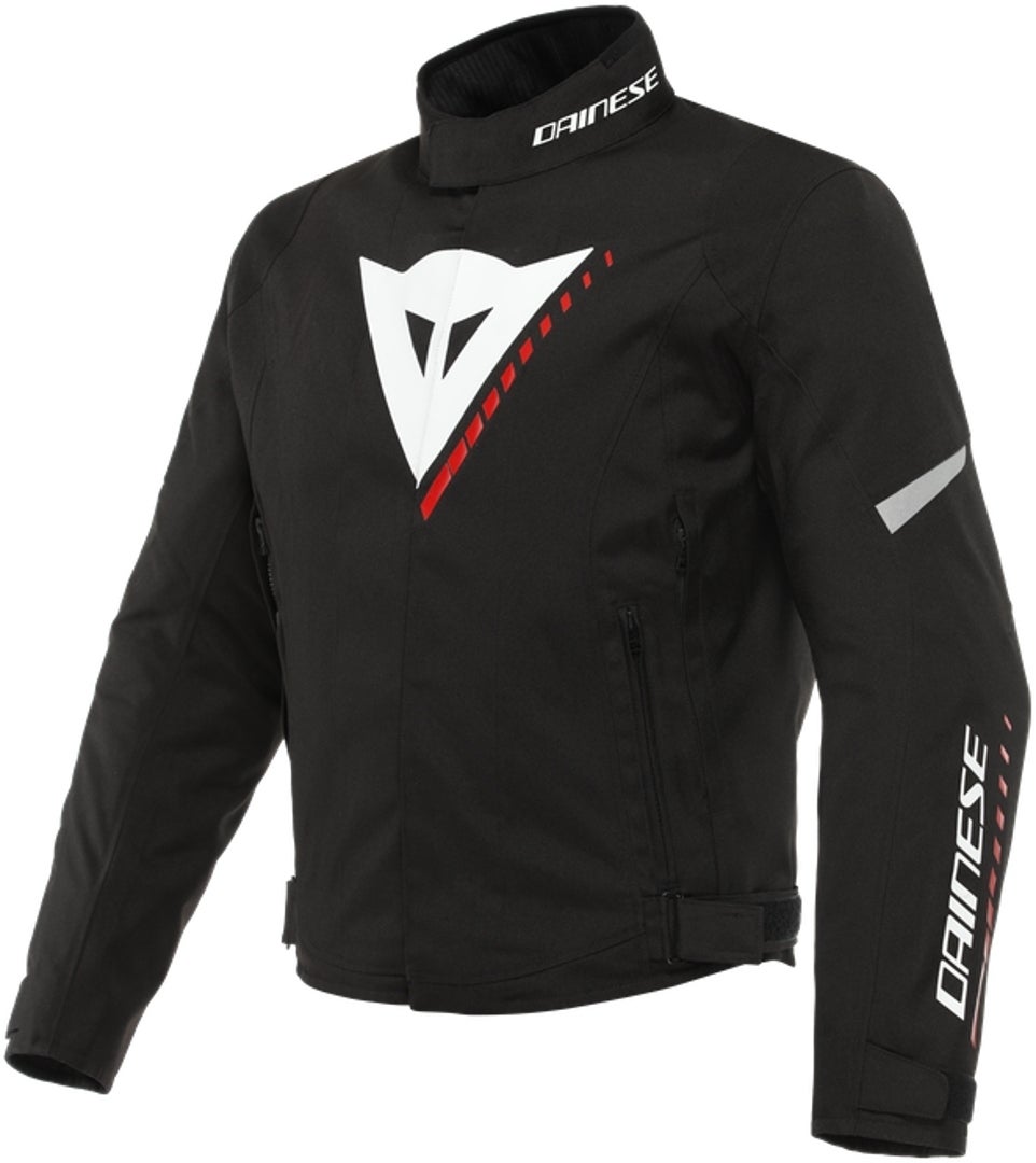 Dainese Veloce D-Dry Motorcycle Textile Jacket black/white/red 50 Figure 1