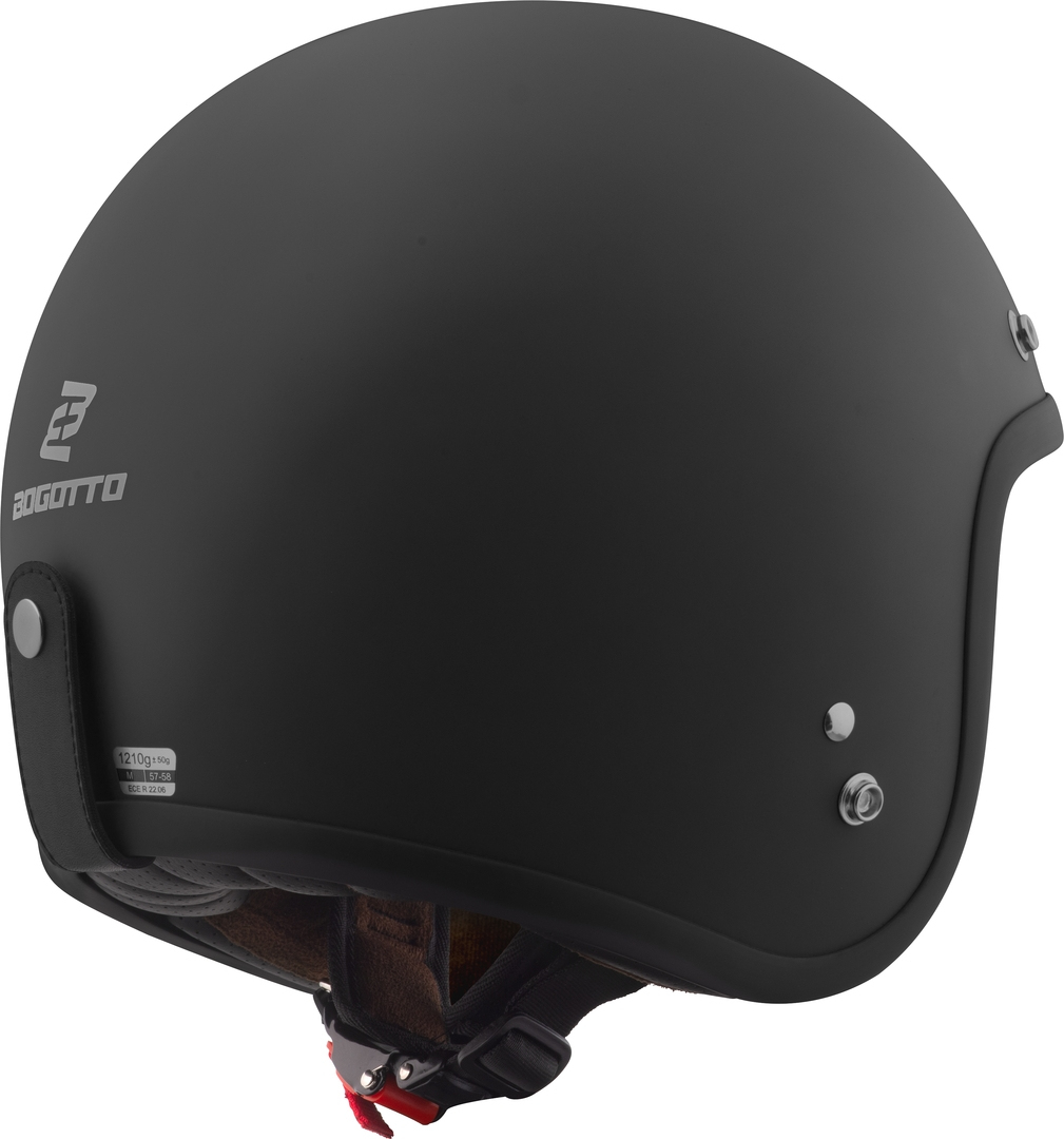 Bogotto H541 Solid Casque jet Noir mat S Figure 3
