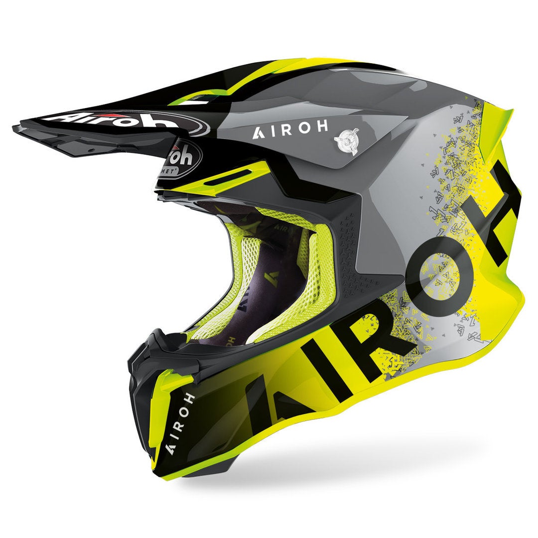 Airoh Twist 2.0 Bit Motorcross helm grijs/geel M (57/58) Figuur 1