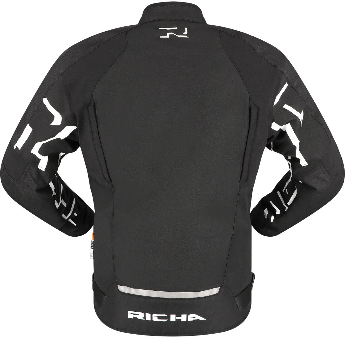 Richa Stradale Tex WP waterproof Motorcycle Textile Jacket black/white XL Figure 3