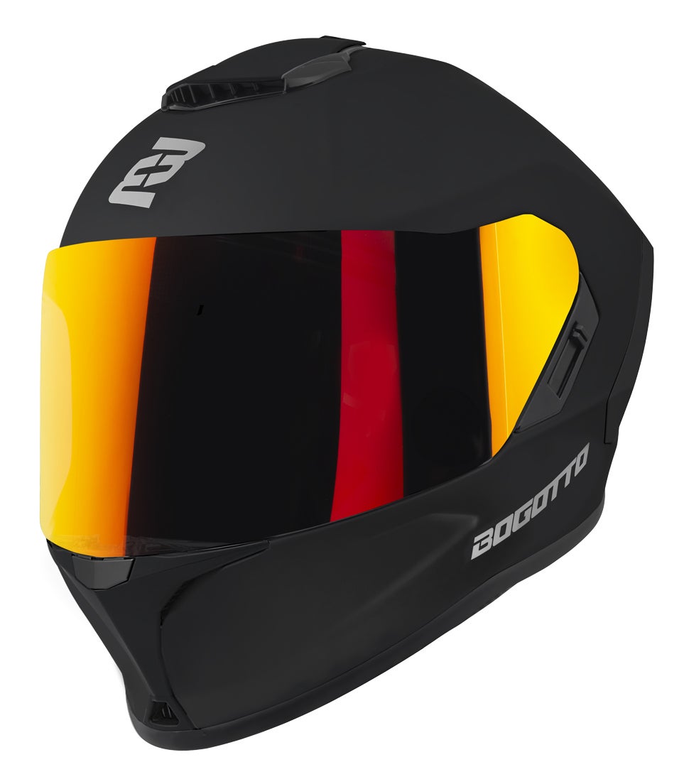 Bogotto Phantom Fiberglass Casco nero opaco S Figura 9