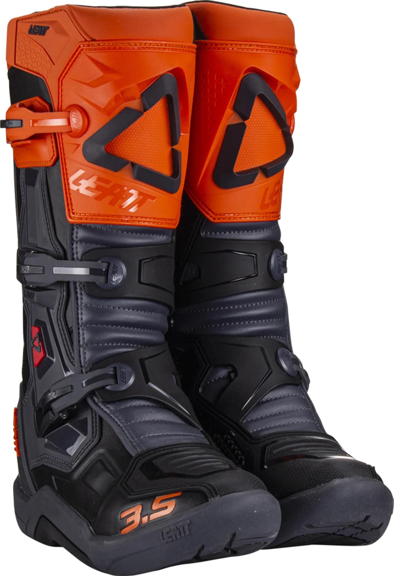 Leatt 3.5 Logo Cizme de motocross gri/negru/portocaliu 43 Figura 1